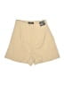 Express 100% Polyester Solid Tan Khaki Shorts Size 0 - photo 1