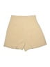 Express 100% Polyester Solid Tan Khaki Shorts Size 0 - photo 2