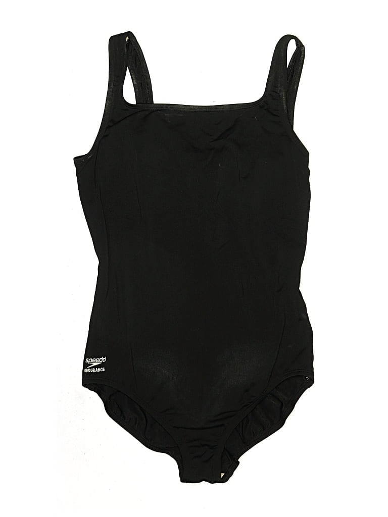 Pre-owned Speedo One Piece Swimsuit In Black