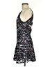 Parker 100% Polyester Graphic Blue Cocktail Dress Size M - photo 5