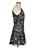 Parker 100% Polyester Graphic Blue Cocktail Dress Size M - photo 4