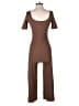 MNG Solid Brown Jumpsuit Size XS - photo 2