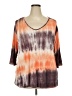 Agnes & Dora Orange 3/4 Sleeve Top Size 2X - photo 1
