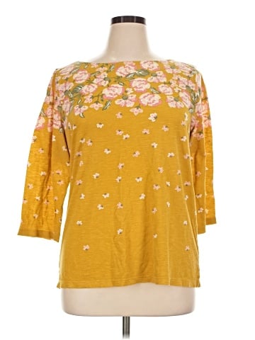 Ann Taylor LOFT Outlet 3/4 Sleeve T-Shirt (view 1)