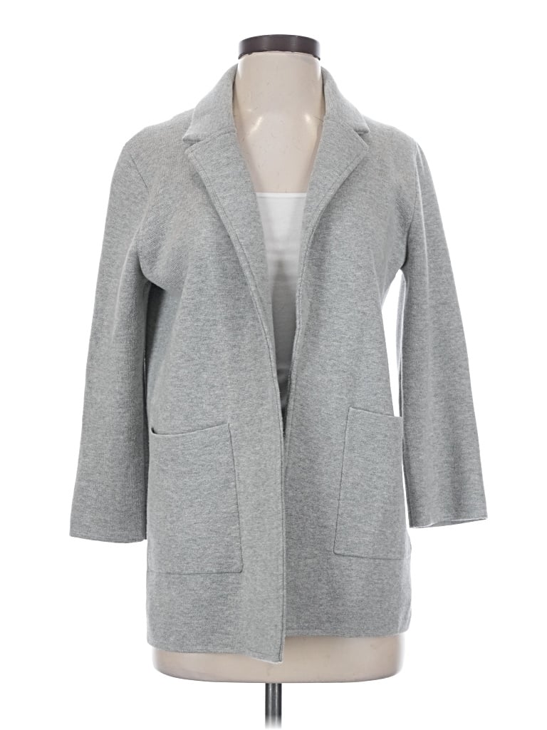 Pre-owned Jcrew Coat In Gray