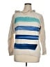 DKNY Jeans 100% Cotton Stripes Tan Pullover Sweater Size XL - photo 1