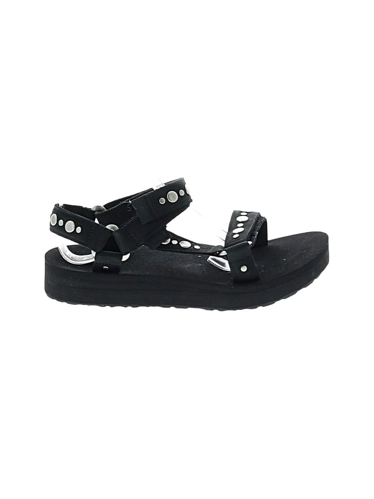 Pre-owned Teva Sandals In Black