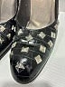 Versace 100% Leather Black Heels Size EU 39 - photo 4