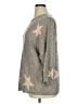 Chelsea & Theodore Stars Silver Pullover Sweater Size 1X - photo 5