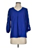 Brixon Ivy 100% Polyester Blue 3/4 Sleeve Blouse Size S - photo 1