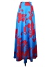 Unbranded Print Blue Casual Skirt Size S (estimated) - photo 1