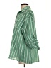 Shein 100% Polyester Stripes Green 3/4 Sleeve Blouse Size S - photo 5