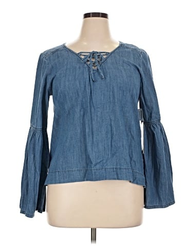 Material Girl Long Sleeve Blouse (view 1)