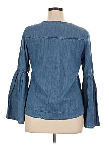 Material Girl Long Sleeve Blouse (view 2)