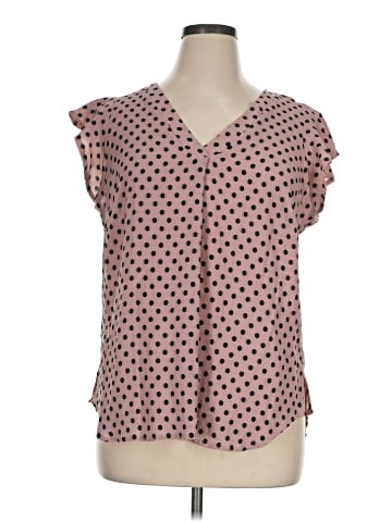 Adrianna Papell Short Sleeve Blouse (view 1)