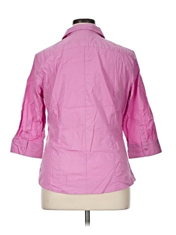 Riders by Lee 3/4 Sleeve Button-Down Shirt (view 2)