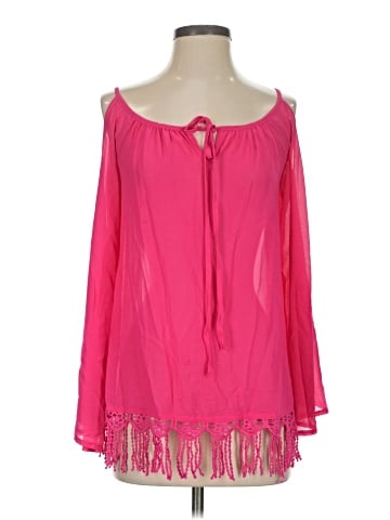 Ya Los Angeles Long Sleeve Silk Top (view 1)