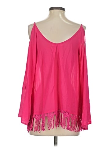 Ya Los Angeles Long Sleeve Silk Top (view 2)