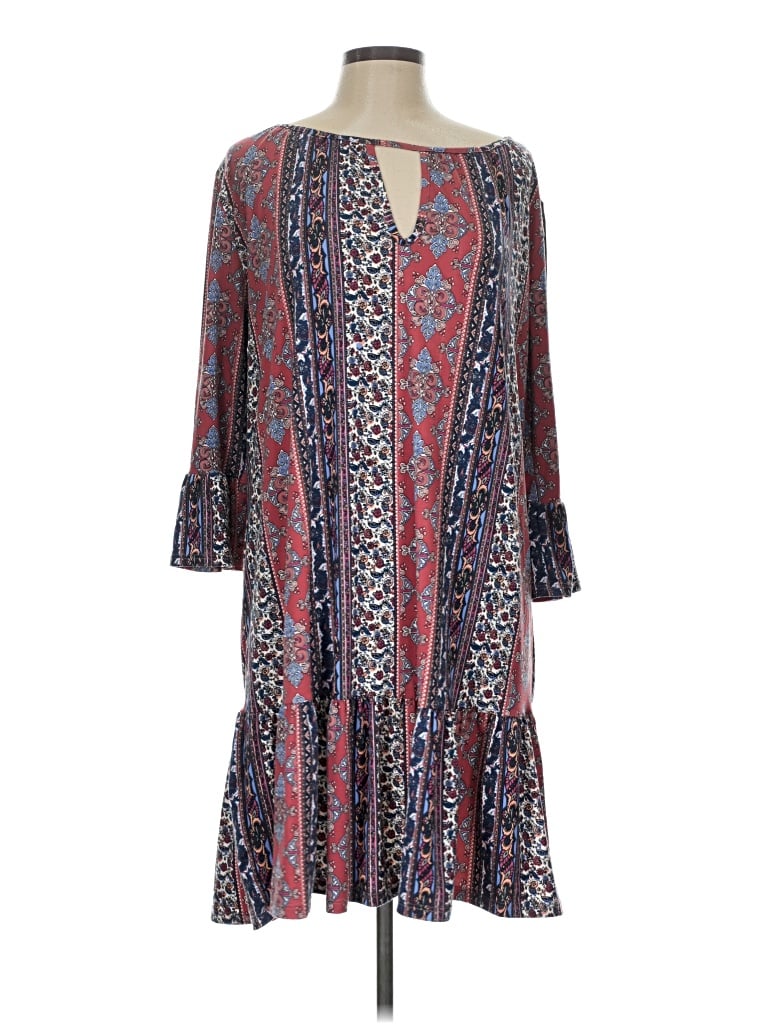 Pre-owned Everly Casual Dress In Burgundy