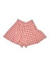 Zara Checkered-gingham Red Shorts Size XS - photo 1