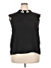 Elle 100% Polyester Black Sleeveless Blouse Size XXL - photo 1