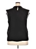 Elle 100% Polyester Black Sleeveless Blouse Size XXL - photo 2
