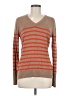 Merona Stripes Brown Pullover Sweater Size M - photo 1