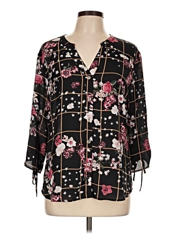 New York & Company 3/4 Sleeve Blouse (view 1)