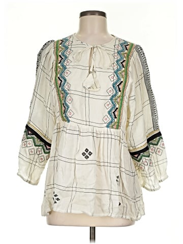 Vineet Bahl 3/4 Sleeve Blouse (view 1)