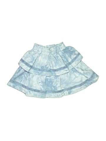 Aqua Denim Skirt (view 1)