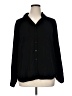 Maurices 100% Polyester Solid Black Long Sleeve Blouse Size XL - photo 1