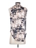 Cache 100% Polyester Gray Sleeveless Blouse Size S - photo 2