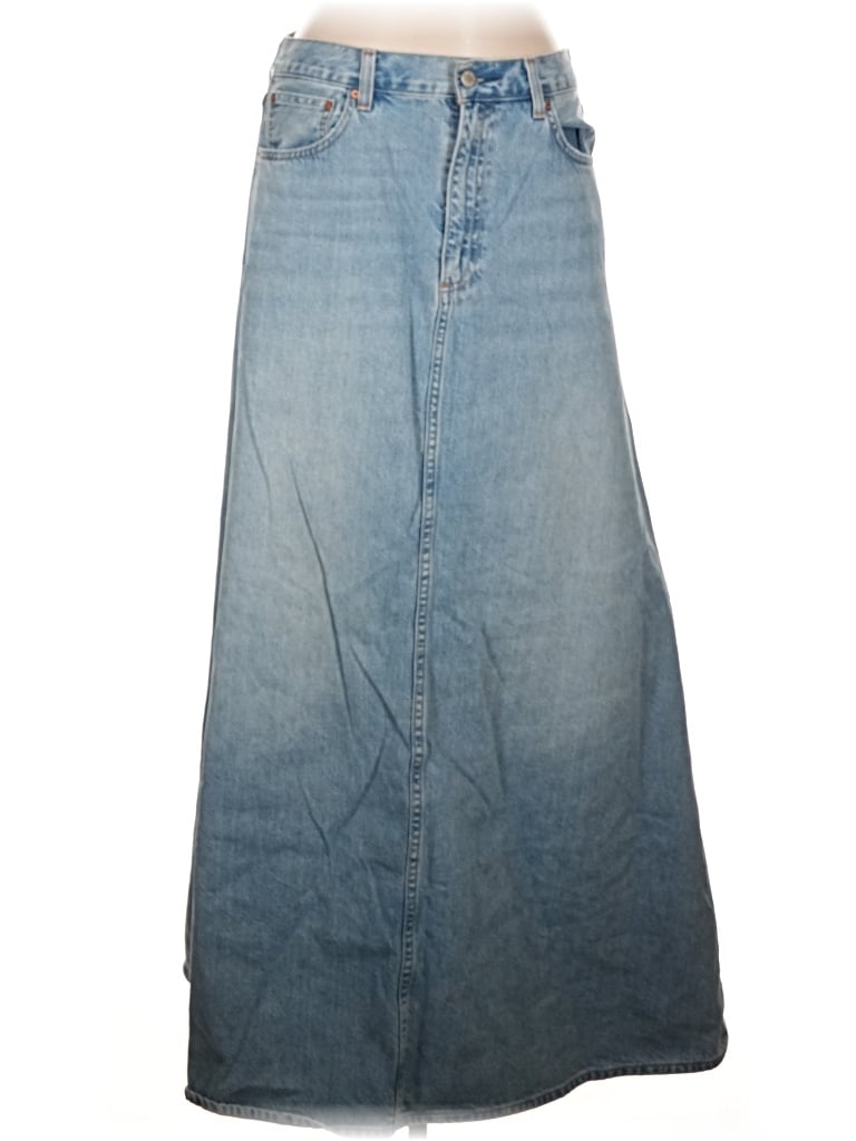 Pre-owned Denim Forum Denim Skirt In Blue
