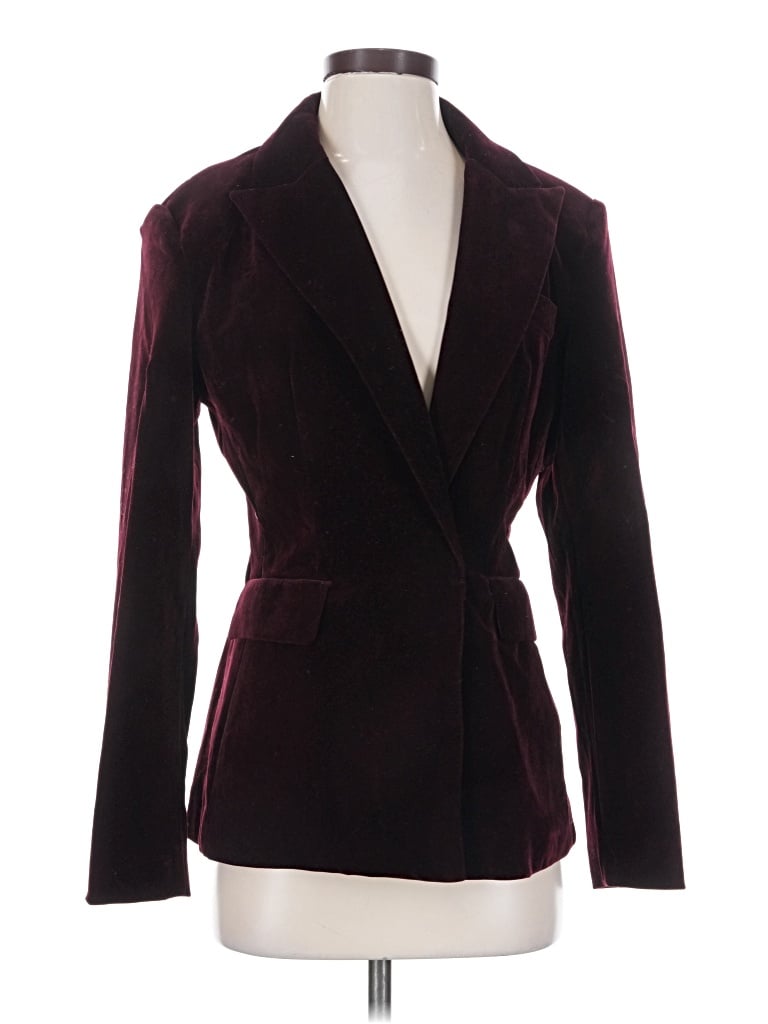 Commense Blazer Jacket In Burgundy