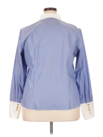 Jones New York Collection Long Sleeve Button-Down Shirt (view 2)