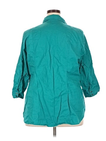 Lane Bryant 3/4 Sleeve Button-Down Shirt (view 2)