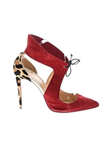 Christian Louboutin Suede Ferme Rouge 100mm Pumps (view 1)