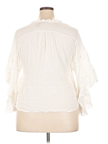 Wrangler Jeans Co 3/4 Sleeve Blouse (view 2)