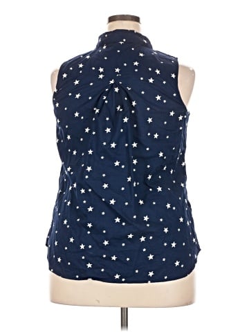 Faded Glory Sleeveless Button-Down Shirt (view 2)