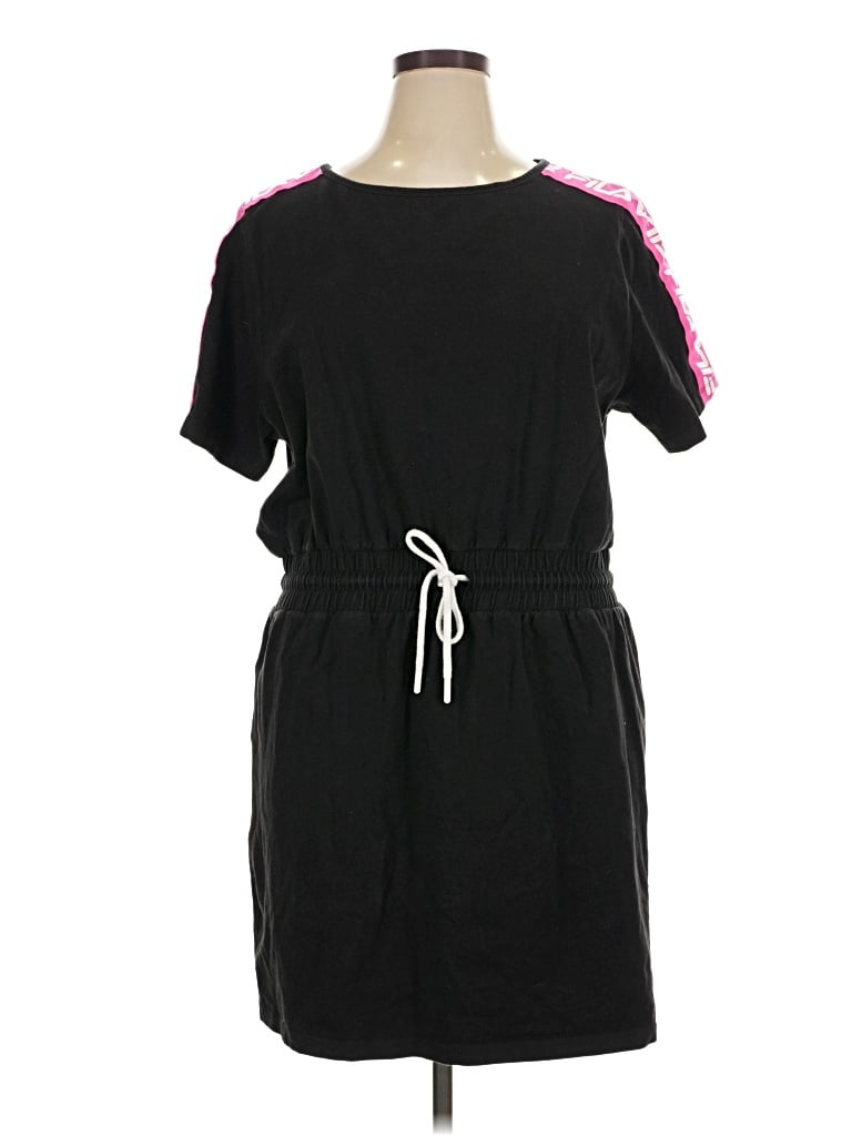 Pre-owned Fila Casual Dress In Black