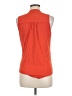 NOM Solid Orange Sleeveless Blouse Size M - photo 2