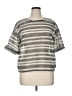 Ann Taylor LOFT Silver Short Sleeve Top Size XL - photo 1