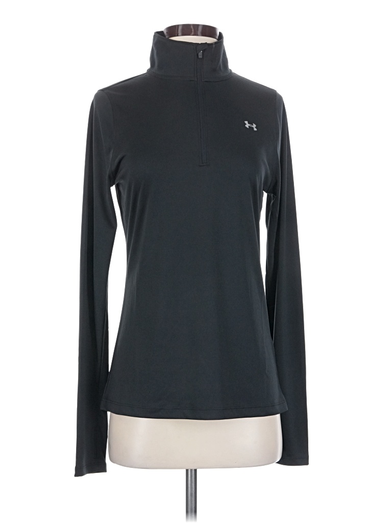 Pre-owned Under Armour Long Sleeve Top Gray Turtleneck Tops