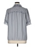 Pleione 100% Polyester Gray Short Sleeve Blouse Size XL - photo 2