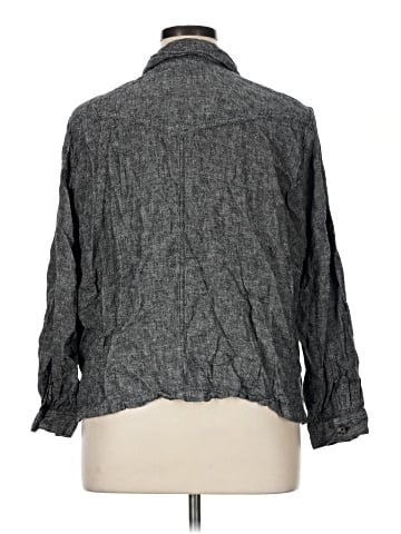 D&Co. 3/4 Sleeve Button-Down Shirt (view 2)