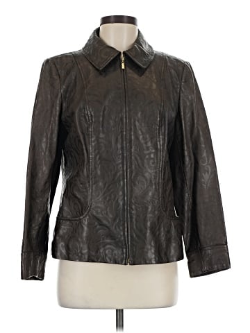 St. John Sport Leather Jacket (view 1)