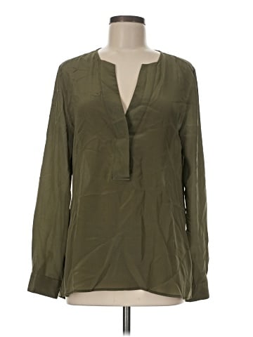 Banana Republic Long Sleeve Silk Top (view 1)