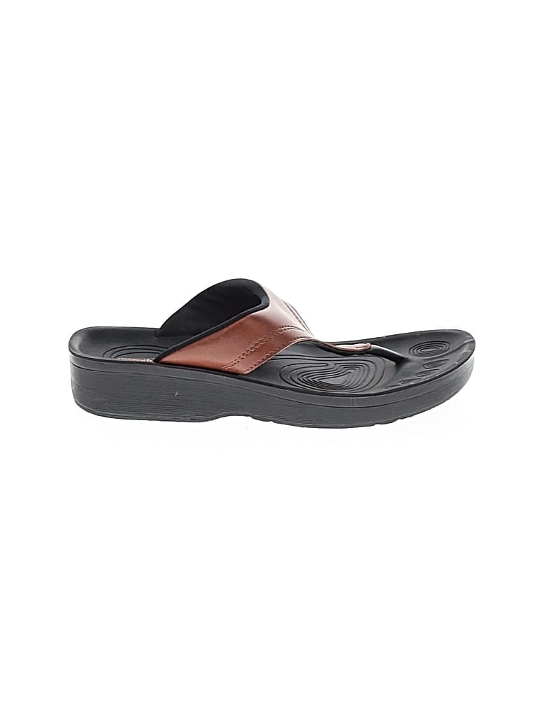Pre-owned Aerothotic Flip Flops In Brown