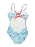 Art Class Paisley Blue One Piece Swimsuit Size 8 - photo 2