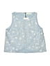 Zara 100% Polyester Blue Sleeveless Blouse Size 13 - 14 - photo 1